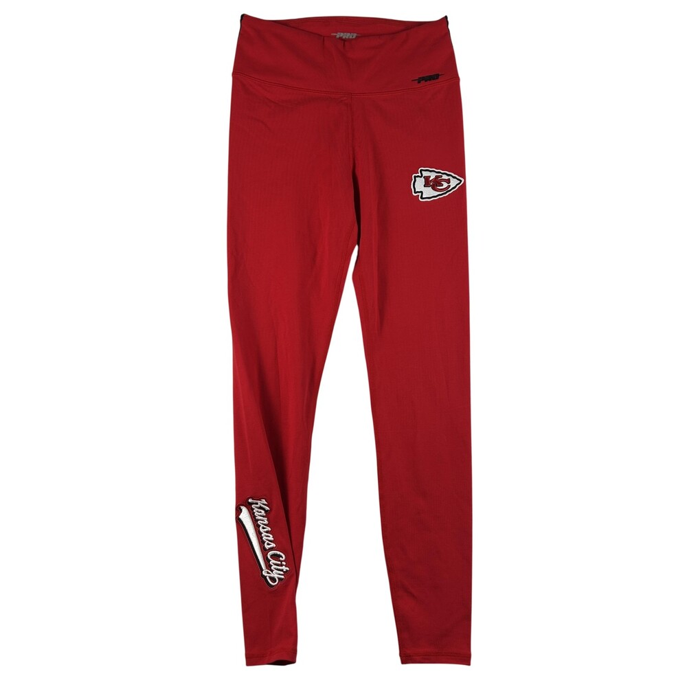 Kansas City Chiefs Leggings Womens Small Red NFL Football Pro Standard Patch
